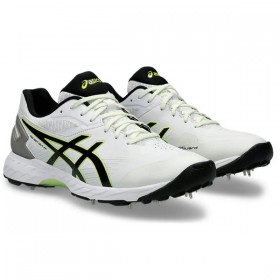 ASICS 350 Not Out FF Men’s Cricket Spike Shoes – White/Black | Scoring Willows ASICS 350 Not Out FF Men’s Cricket Spike Shoes – White/Black | Scoring Willows