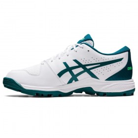 Asics Gel-Peake 2 Men’s Cricket Shoes, White/Velvet Pine